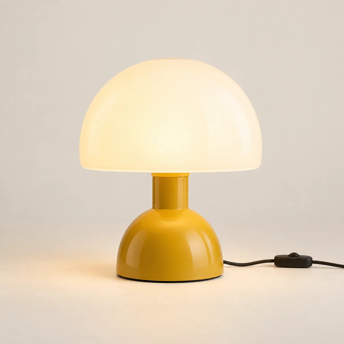 Pip Mini Mushroom Night Light in Mustard & Cream
